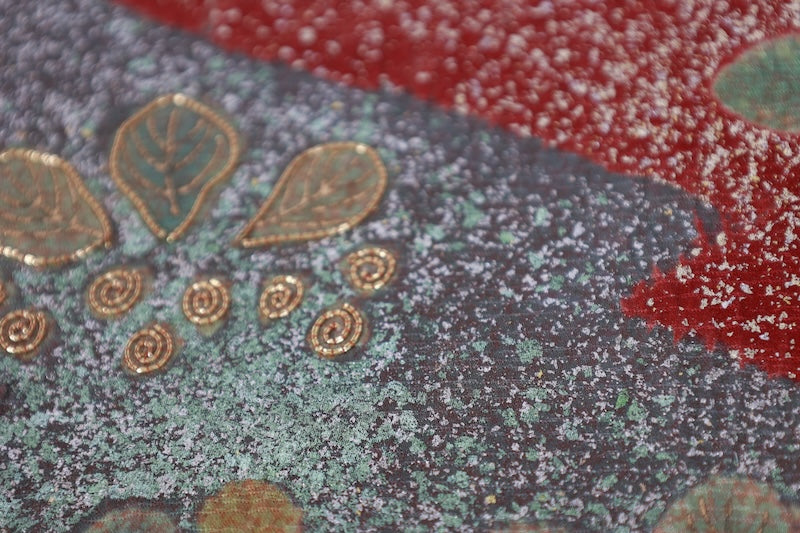 Japanese Unused  New sash belt (-obi) 100% silk  /B1082