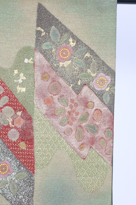 Japanese Unused  New sash belt (-obi) 100% silk  /B1082