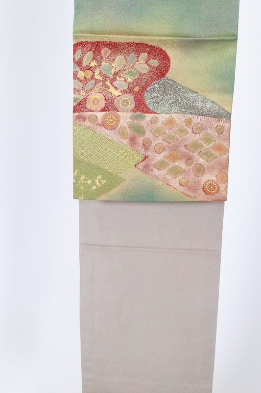 Japanese Unused  New sash belt (-obi) 100% silk  /B1082