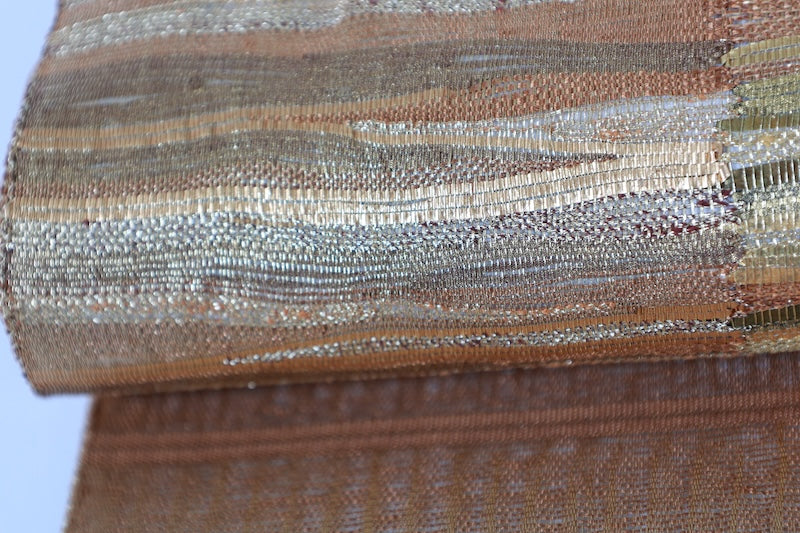 Japanese used sash belt (Fukuroobi) 100% silk  /B1081