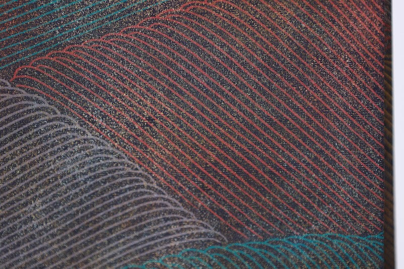 Japanese used sash belt (Fukuro-obi) 100% silk  /B1078