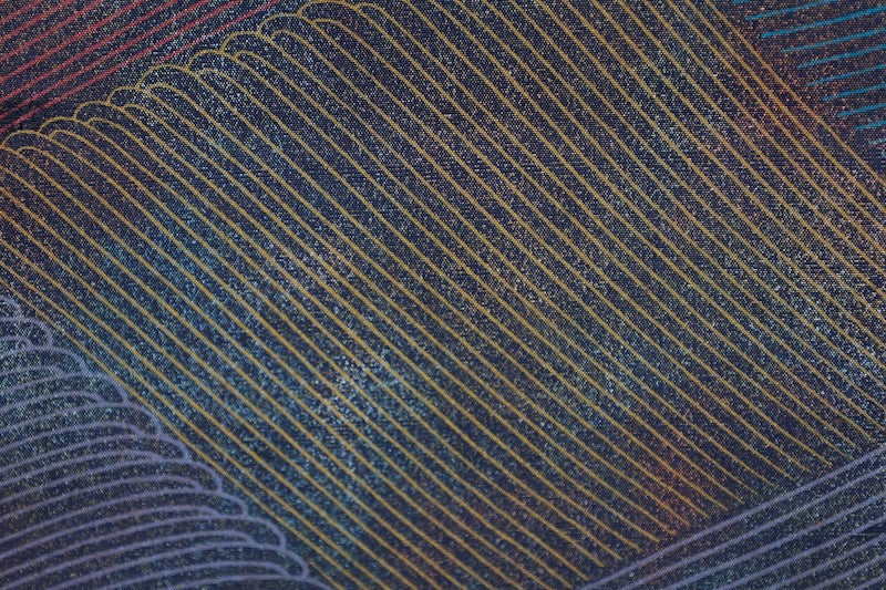 Japanese used sash belt (Fukuro-obi) 100% silk  /B1078