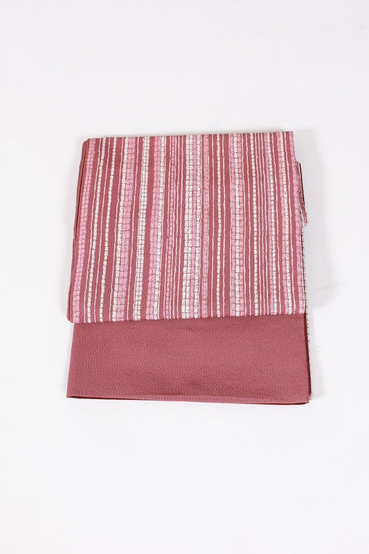 Japanese Brand new, untailored sash belt (Hukuro-obi) 100% silk  /B1079