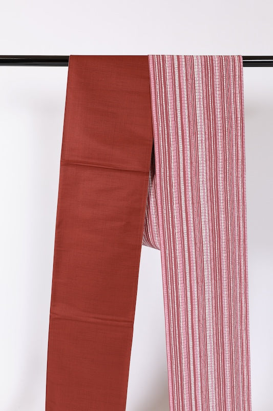 Japanese Brand new, untailored sash belt (Hukuro-obi) 100% silk  /B1079