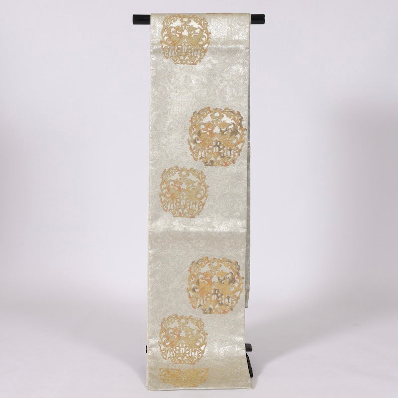 sash belt (Hukuro-obi) 100% silk  / 1339