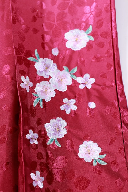 Japanese kimono,hakama 2 piece set used M-size  polyester /B1087