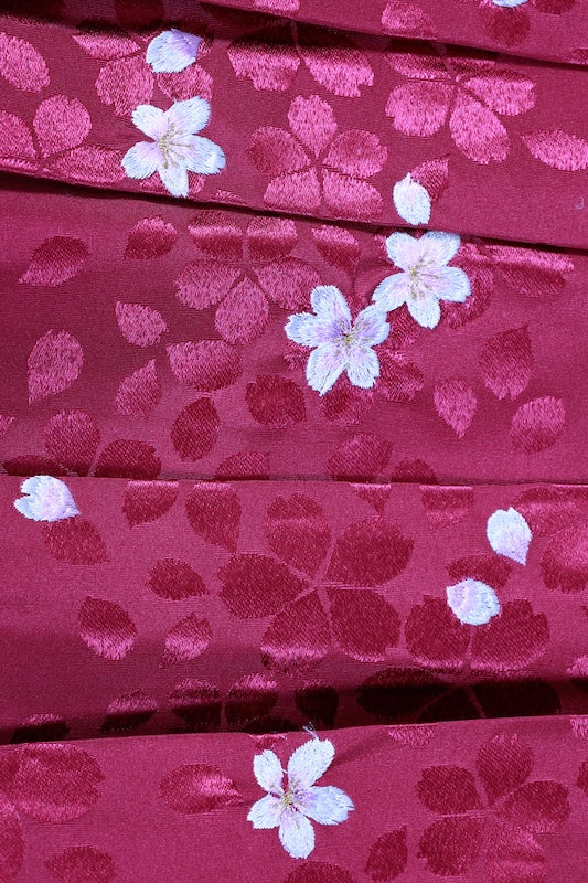 Japanese kimono,hakama 2 piece set used M-size  polyester /B1087