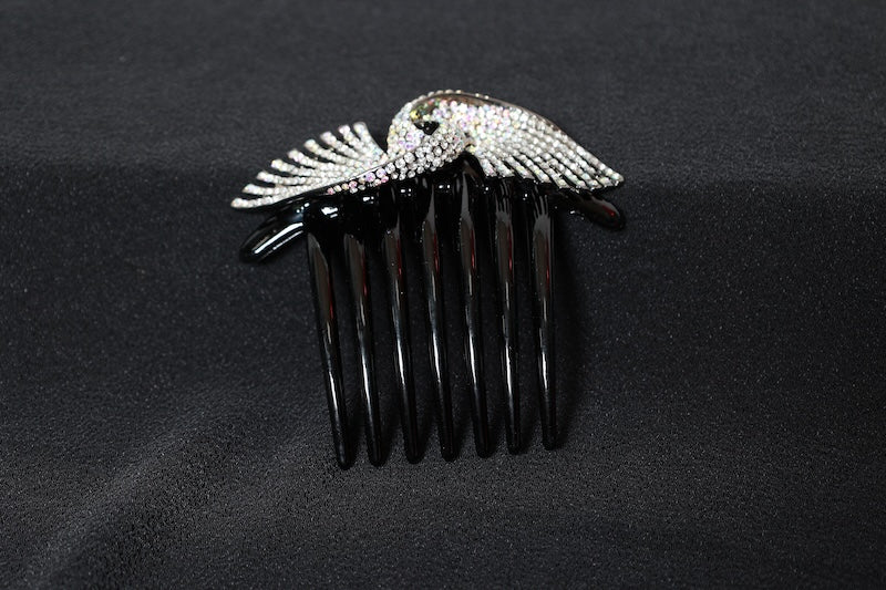 Kanzashi Hair Ornament Black, White, Blue  pre-owned /D31