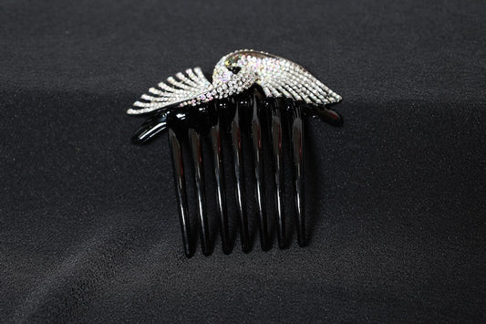 Kanzashi Hair Ornament Black, White, Blue  pre-owned /D31