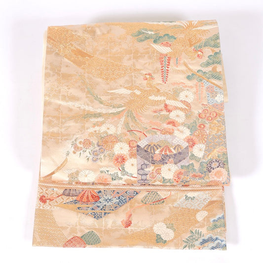 sash belt (Hukuro-obi) 100% silk  / 1344