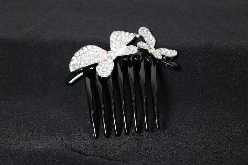 Hair Ornament Silver Rhinestone pre-owned/ D39