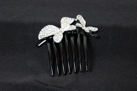 Hair Ornament Silver Rhinestone pre-owned/ D39