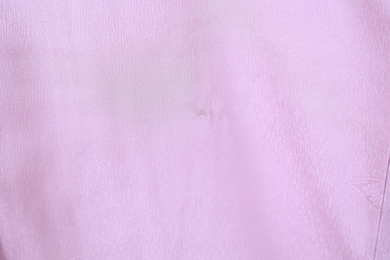 Japanese kimono used, light purple, continuous pattern, pine bark diamond pattern, L112