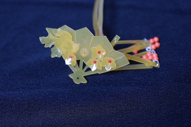 Kanzashi Hair Ornament Set of two pre-owned /D42