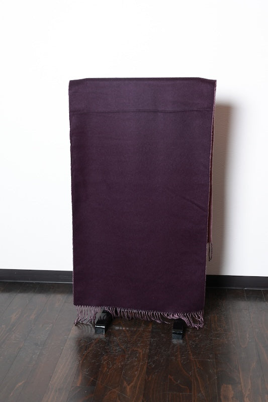 Cashmere Stole Purple Pre-owned/D46