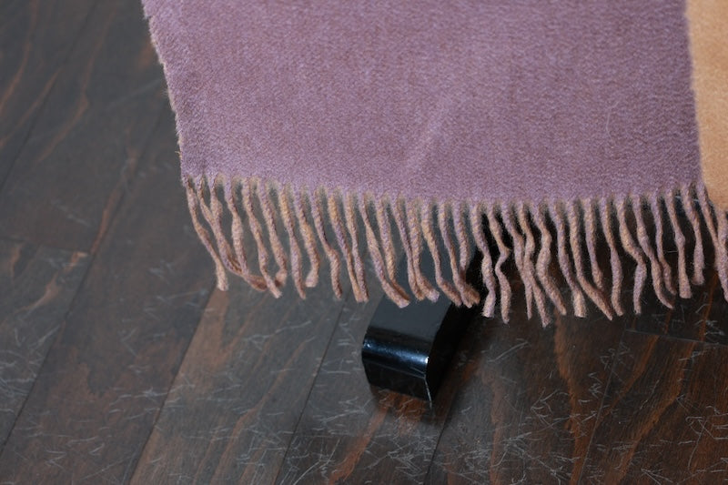 Cashmere stole beige reversible /D47
