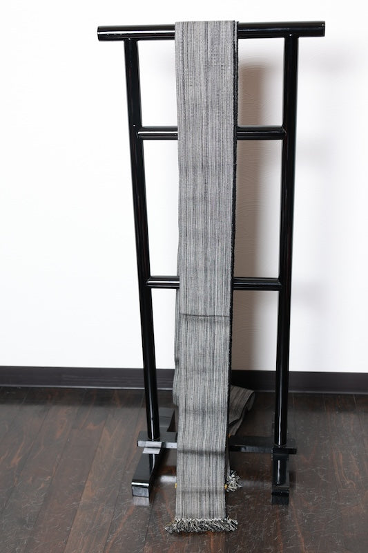 Men's kaku-obi sash belt gray Brand new /D48