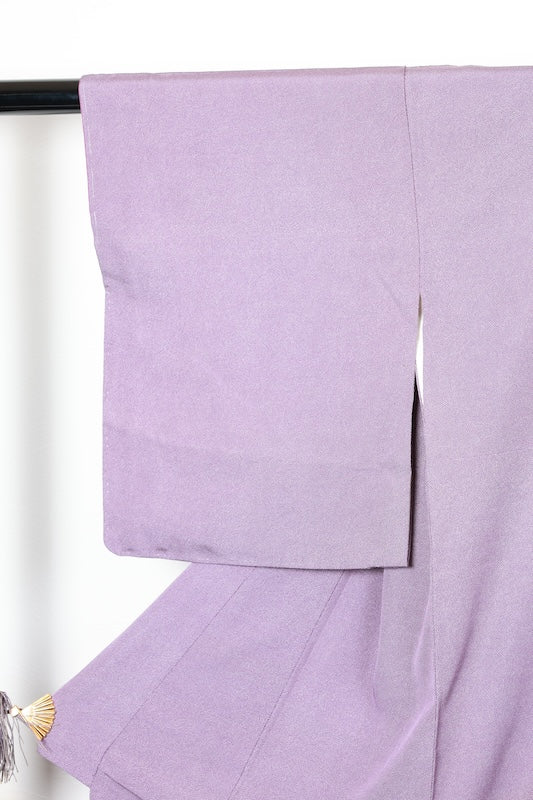 Komon kimono new elaborate A crisp purple　/D53