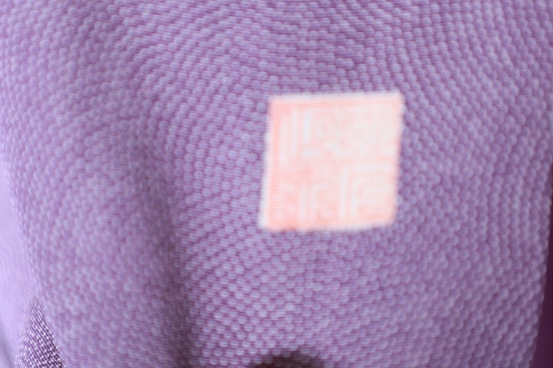 Komon kimono new elaborate A crisp purple　/D53