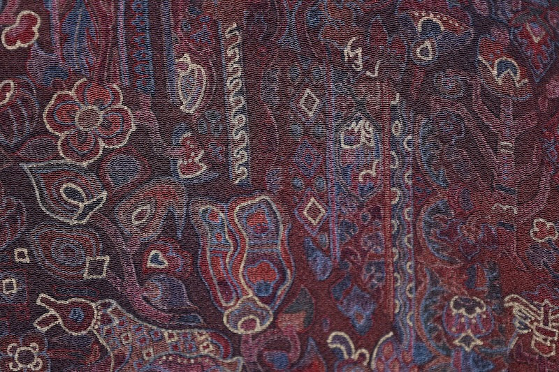 Komon kimono brown blue Hand-dyed New, unused item /D54