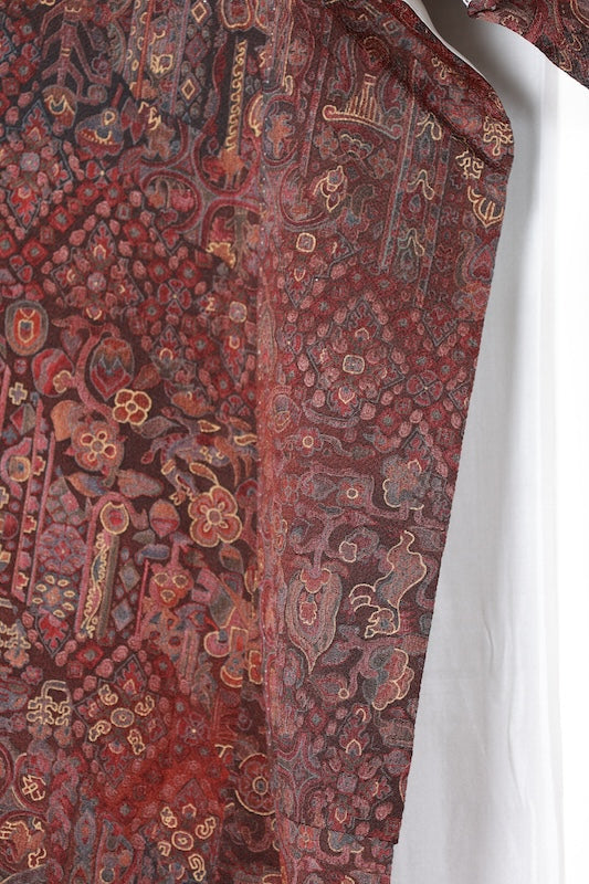 Komon kimono brown blue Hand-dyed New, unused item /D54