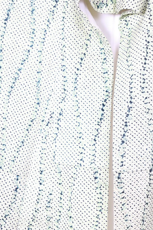 Komon kimono Wavy stripes used /D55