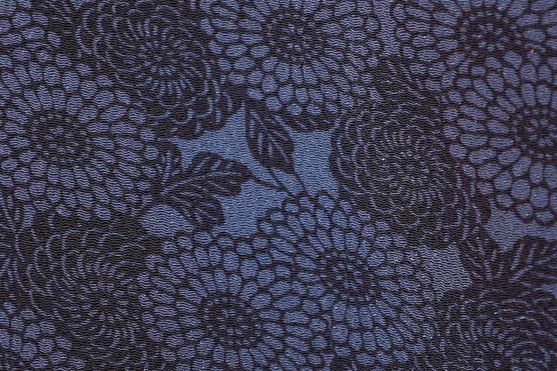 Edokomon kimono Hand-dyed chrysanthemum used /D57