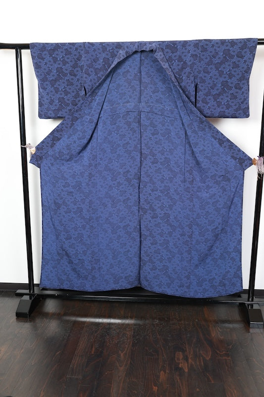Edokomon kimono Hand-dyed chrysanthemum used /D57