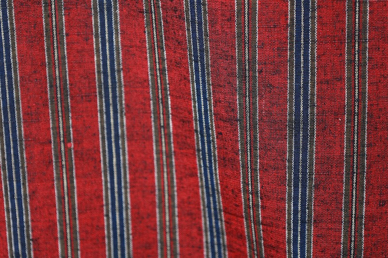 Tsumugi kimono Wine-red used /D60
