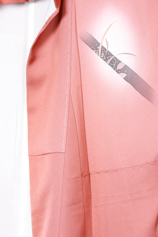 Houmongi kimono brown beige new /D62