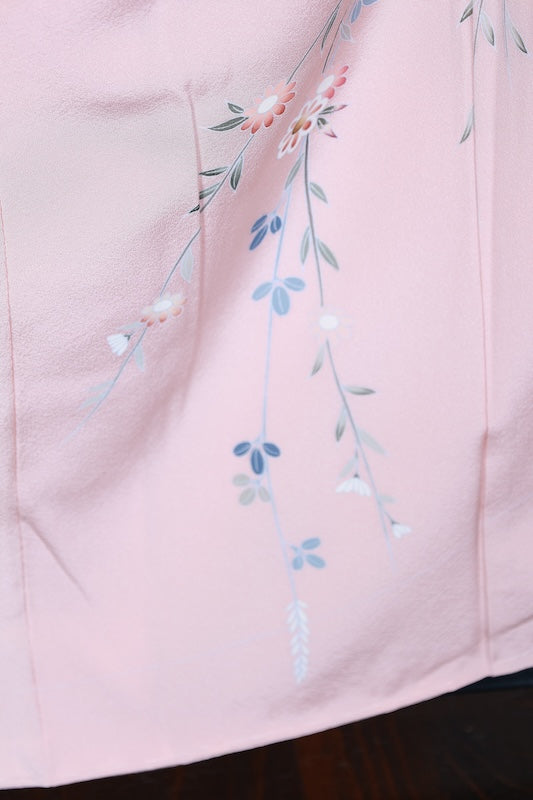 Houmongi kimono Cherry blossom pink new /R444