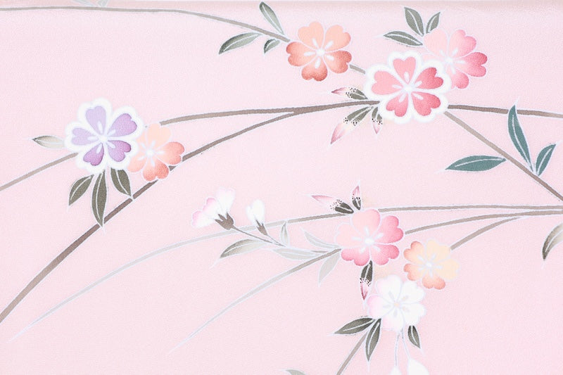 Houmongi kimono Cherry blossom pink new /R444