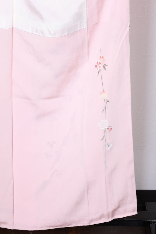 Houmongi kimono Cherry blossom pink new /R444