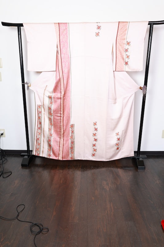 Houmongi kimono Cherry blossom pink Pre-owned/R442