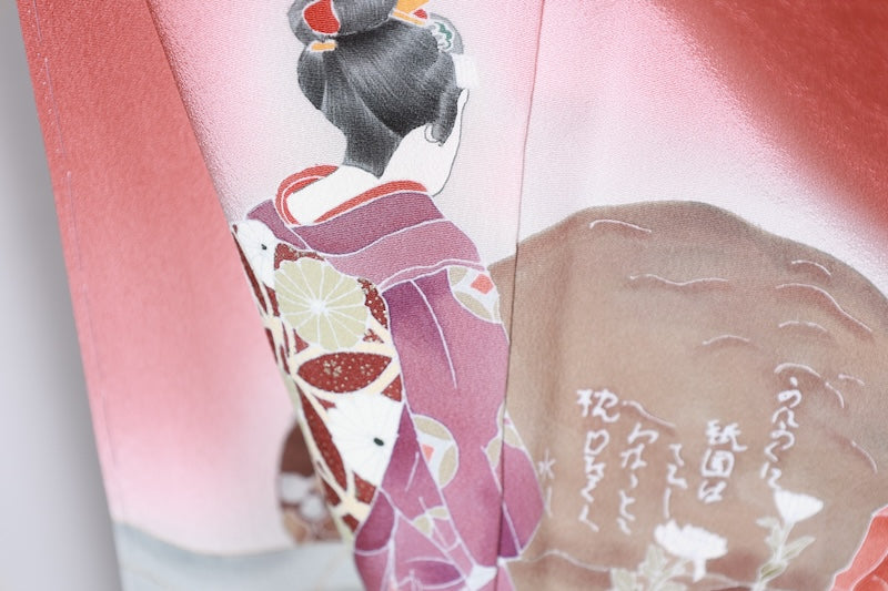 Irotomesode kimono Hand-drawn new /R