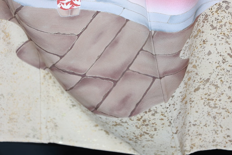 Irotomesode kimono Hand-drawn new /R