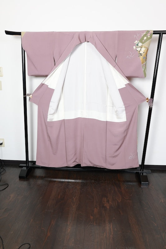 Houmongi kimono Pale purple gold /R450