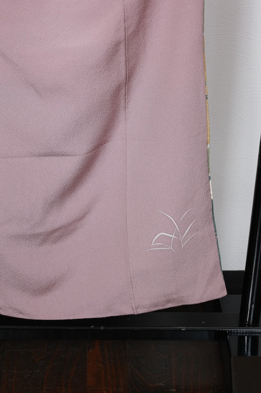 Houmongi kimono Pale purple gold /R450