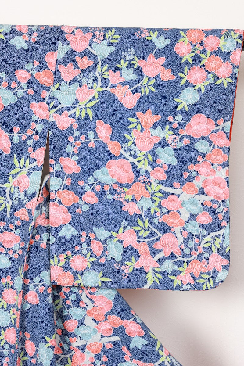 Komon kimono Cute flower used /R426