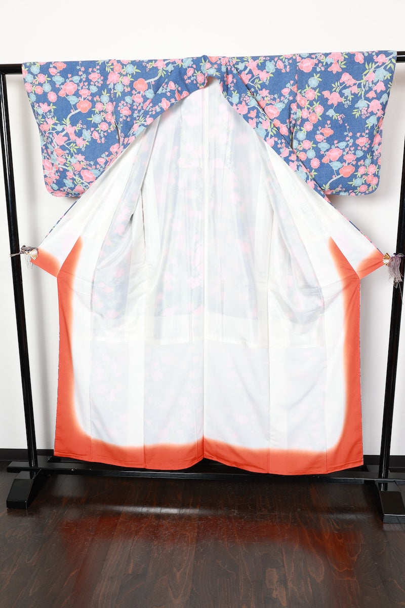 Komon kimono Cute flower used /R426