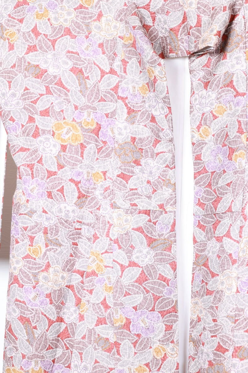 Komon kimono camellia cute new /R424