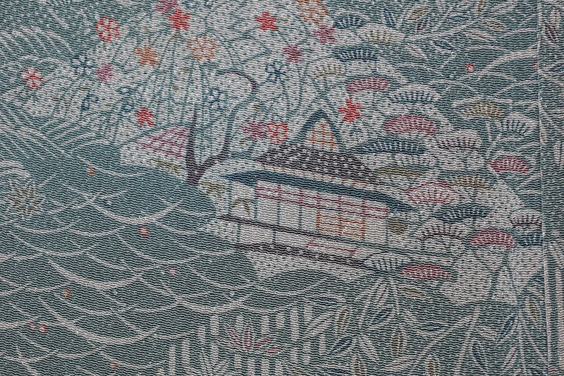 Edokomon kimono Carving the landscape. new /R422