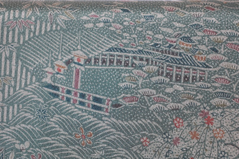Edokomon kimono Carving the landscape. new /R422