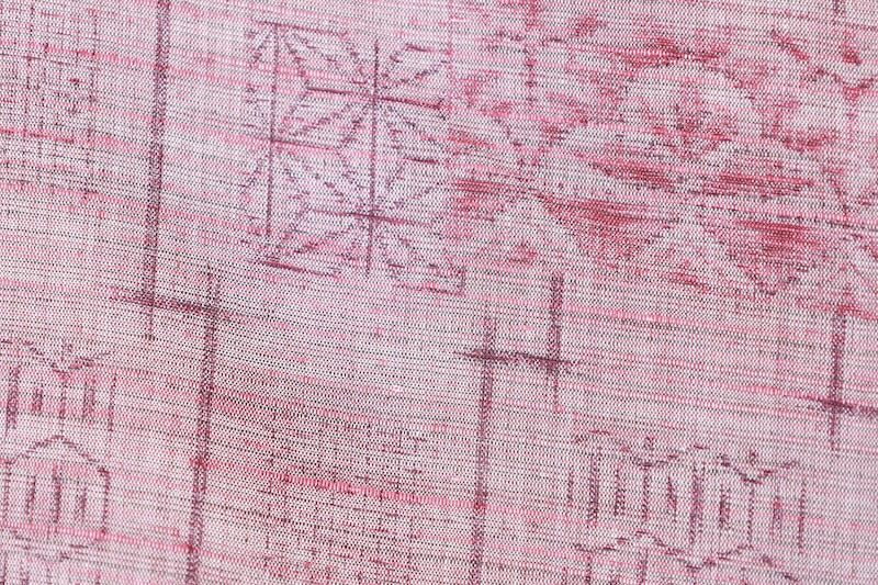 Tsumugi kimono Stylish purple used /R418