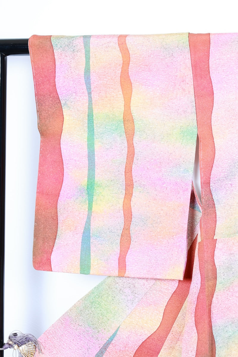 Komon kimono Hand-dyed new /R417