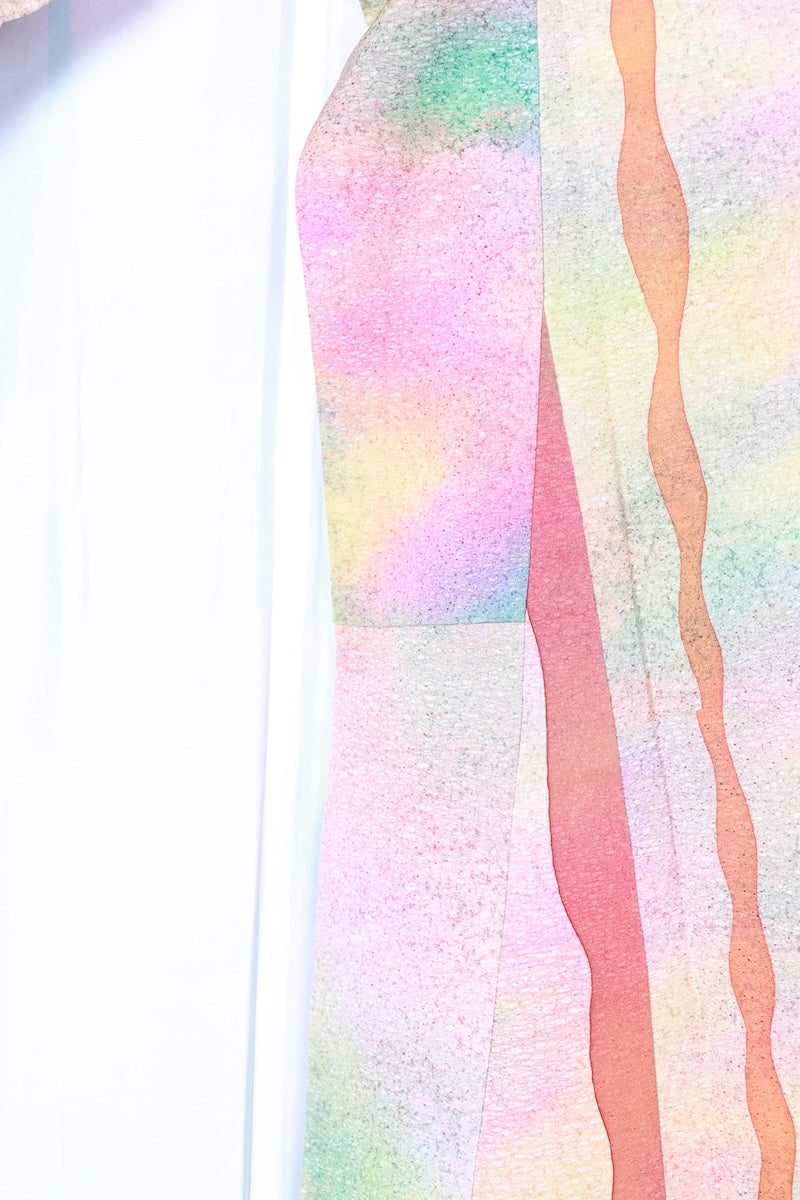 Komon kimono Hand-dyed new /R417