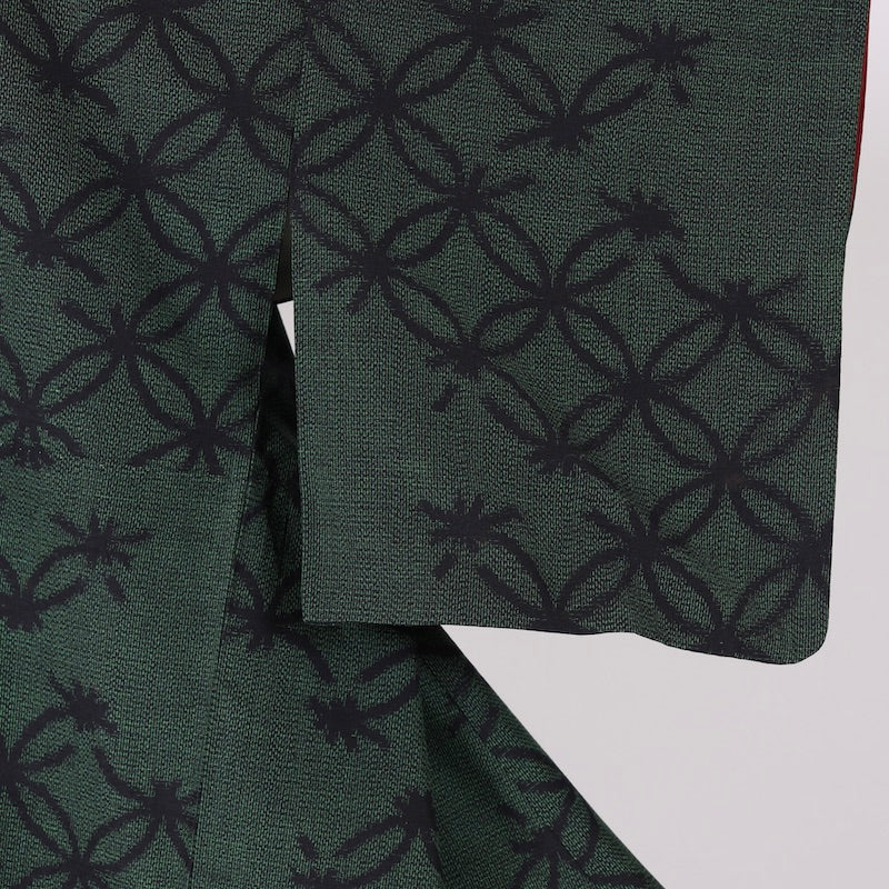 Japanese kimono  (Tsumugi) M-size 100% silk  / 1367