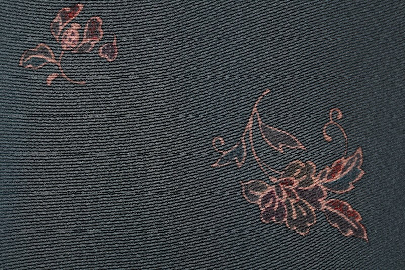 Edo komon kimono Hand-dyed /R446