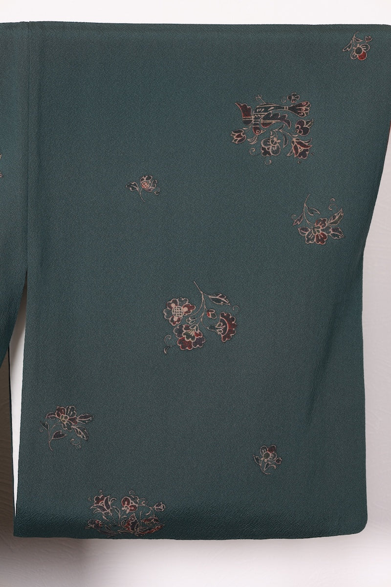 Edo komon kimono Hand-dyed /R446