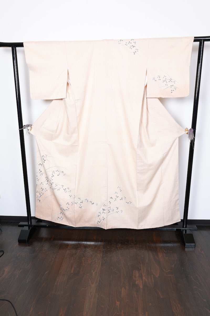 Tsukesage kimono Cherry blossom pink Hand-drawn /R452